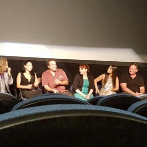 On the Q & A Panel at the Boom Boom Girls of Wrestling premiere.