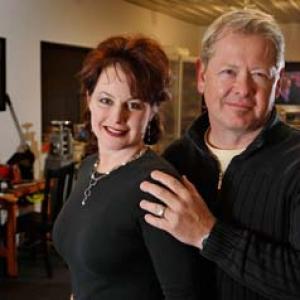 With wife Robin Paul at Madhaus Studio Winterset Iowa 2011