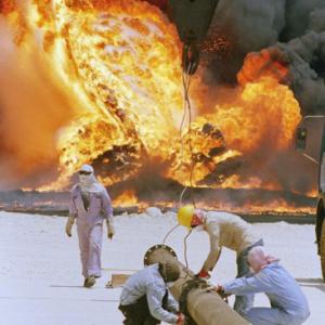 4th of August, 1991 Gulf War Oil Fires, Kuwait.