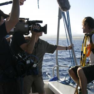 Stunt Junkies Interview after landing in Shark Cage