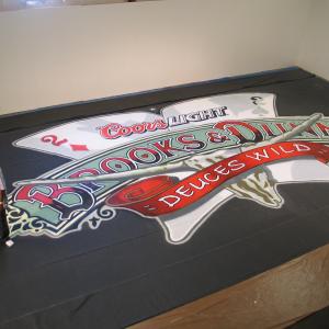 Brooks  Dunn Stage Backdrop I painted 40 x 60