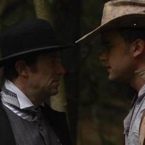 Still of Mike Tarp and Lawrence Evenchick in The Hunt For Johnny Ringo