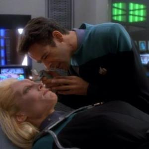 Still of Daphne Ashbrook and Alexander Siddig in Star Trek Deep Space Nine 1993
