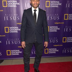 Chris Ryman who plays 'Malchus' in 'KILLING JESUS' on Red Carpet at premiere of 'Killing Jesus' New York at the Lincoln Centre