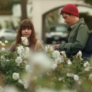 Still of Kayla Servi and Justin Long in Comet