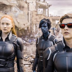 Still of Kodi Smit-McPhee, Sophie Turner and Tye Sheridan in X-Men: Apocalypse (2016)
