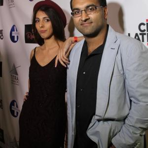 Cherry Red Kiss Beverly Hills screening with coproducer  Fashion One television network producer Nadeem Mirza