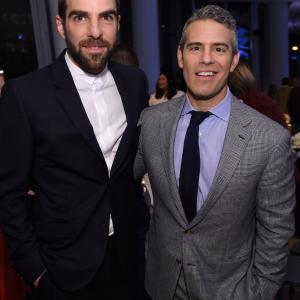 Andy Cohen and Zachary Quinto