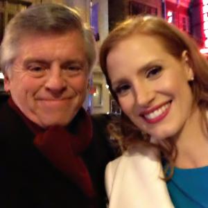With Jessica Chastain at event of The Heiress