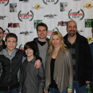 with the cast and crew of Dark Mind at its premier The Macabre Faire Film Fest