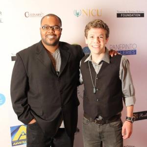 on the red carpet with award-winning writer and director KC Chamberlain at the Golden Door International Film Festival (The Burning Tree, nominated for Best Local Short)
