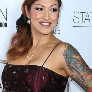 Tania Estrada walks the red carpet at The Pre Emmy Party at The W Hotel