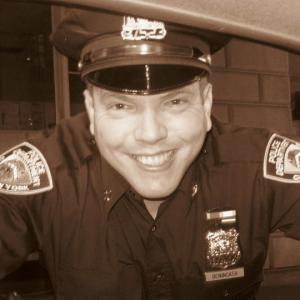 John Mancini as an NYPD Officer on the film 