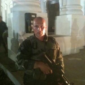 Lead Army Ranger On the set Of Gerard Butler's movie, Olympus Has Fallen.2012