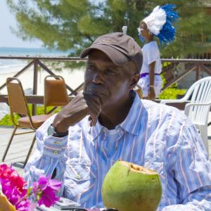 Jeffrey Poitier in Freeport Grand Bahamas for screening of VOICES courtesy The Bahamas Weekly