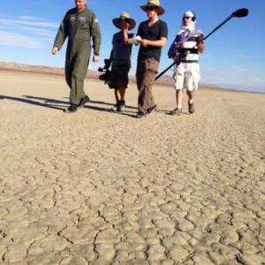 Hourglass shoot at El Mirage dry lake bed in California. I am on right side. 10/2014