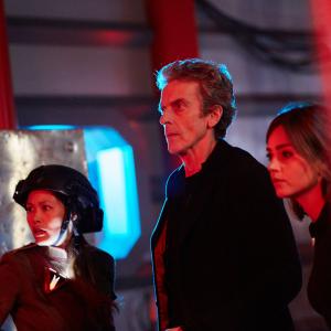 Peter Capaldi, Elaine Tan and Jenna Coleman in Doctor Who (2005)