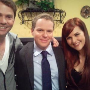 with Barry Watson & Sara Rue on the set of the ABC Original 