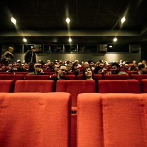 NO EXIT Part 1 the official screening at CINEMATEKET Copenhagen  people finding their seats