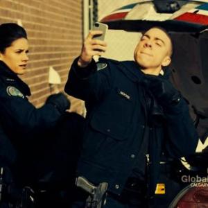 Rookie blue taking his first selfie