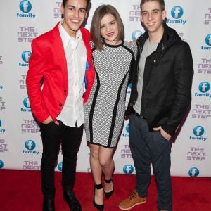 Isaac Lupien, Brennan Clost and Brittany Raymond at event of The Next Step (2013)