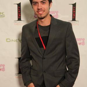 Derek Mindler at the premiere of his film Frequency