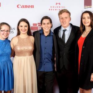 West Australian Screen Awards 2015 with Kelsie Anderson, Olivia Patmore, Ethann Sinclair