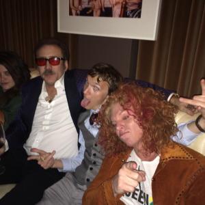 THE TRUST wrap party at Fizz Lounge Caesars Palace in Las Vegas With Nicolas Cage Carrot Top Sky Ferreira and Joey Bell
