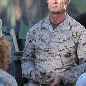 Matt Riedy as Lt Col Curtis Landry in the film Private War
