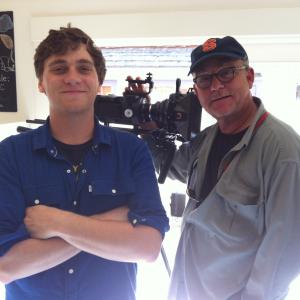 Jonathon McGee (Left) with Taggart Lee (Right) on the set of Cafe Window in Ventura, Ca. March 2013