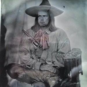 Tintype photo as a Tejano Texas Ranger in the civil war
