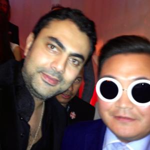 Psy and Mohamed Karim In Cannes Film Festival.