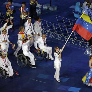 Still of Meichern Lim and the Venezuelan Paralympic Team in London 2012 Paralympic Opening Ceremony Enlightenment