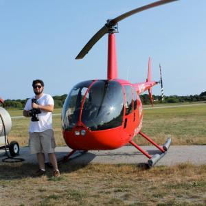 Filming aerial footage for ABC's 'Good Morning America'
