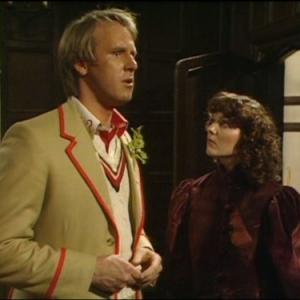 Still of Peter Davison and Sarah Sutton in Doctor Who 1963