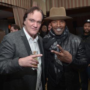 Quentin Tarantino and Jamie Foxx