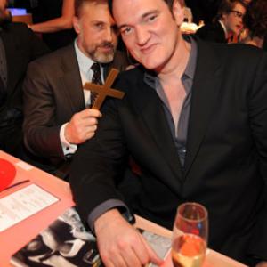 Quentin Tarantino and Christoph Waltz at event of 15th Annual Critics' Choice Movie Awards (2010)