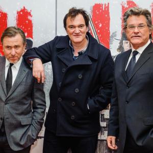 Quentin Tarantino Tim Roth and Kurt Russell at event of Gresmingasis astuonetas 2015