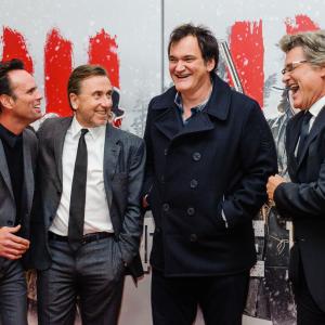 Quentin Tarantino, Tim Roth, Kurt Russell and Walton Goggins at event of Gresmingasis astuonetas (2015)