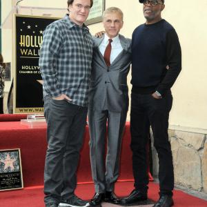 Samuel L Jackson Quentin Tarantino and Christoph Waltz