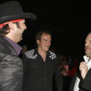 Quentin Tarantino Robert Rodriguez and Harvey Weinstein