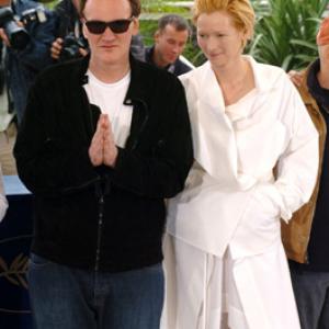 Quentin Tarantino and Tilda Swinton