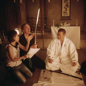 Quentin Tarantino and Shin'ichi Chiba in Nuzudyti Bila 1 (2003)