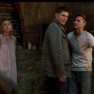 Jensen Ackles, Hannah Pederson, James Kirk on Supernatural