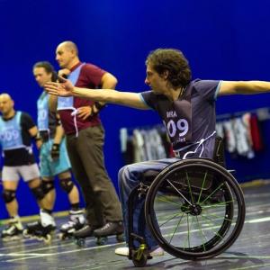 Still of Thom Jackson in a rehearsal for London 2012 Paralympic Opening Ceremony Enlightenment