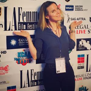 Joy Mahaffey at Choices premier LA Femme International Film Festival Regal Theater LA Live!