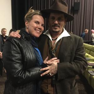 joy w Johnny Depp Black Mass screening