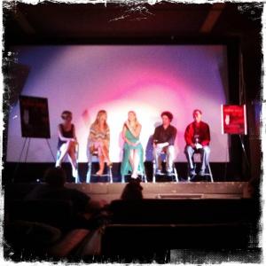 The Q&A panel for the premier of Horror House