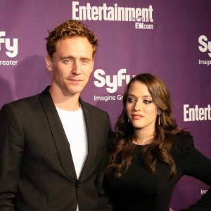 Kat Dennings and Tom Hiddleston
