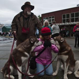 Tourist Love <3 Skadi & Freya and Russell Josh Peterson sharing love with Visitors Downtown Juneau Alaska <3 Please http://ExploreJuneau.com ~ Enjoy!